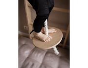 BenchK 112 + A204 - Wall Bars Swedish Ladder Solid Beech Wood Gymnastic Ladder with Adjustable Desk & Rings image 10