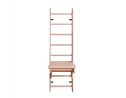 BenchK Series 1 Multifunctional 112 Wall Bars Swedish Ladder with Quick-Transforming Desk for Home & Gym
