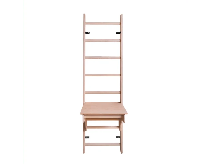 BenchK Series 1 Multifunctional 112 Wall Bars Swedish Ladder with Quick-Transforming Desk for Home & Gym