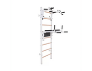 BenchK 232B Wall Bars Swedish Ladder - Multifunctional Fitness Ladder With Adjustable Pull-Up And Dip Bars image 8