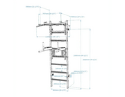 BenchK 232B Wall Bars Swedish Ladder - Multifunctional Fitness Ladder With Adjustable Pull-Up And Dip Bars image 2