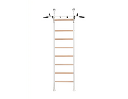 BenchK 521B Wall Bars Swedish Ladder - Premium Beech Wood & Steel Pull-Up Bar Fitness Ladder