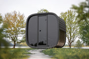Leil Saunas Black Cube Classic - 4 Person Outdoor Traditional Sauna Kit image 7