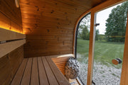 Leil Saunas Black Cube Classic - 4 Person Outdoor Traditional Sauna Kit image 21