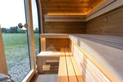 Leil Saunas Black Cube Classic - 4 Person Outdoor Traditional Sauna Kit image 4