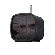 Leil Saunas Black Cube Comfort - 6 Person Outdoor Traditional Sauna Kit image 12