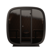 Leil Saunas Black Cube Premium - 4 Person Outdoor Traditional Sauna Kit image 7