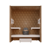 Leil Saunas Como 4-180 - 4 Person Indoor Traditional Sauna Kit image 12