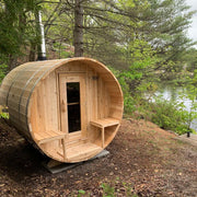 Dundalk LeisureCraft CT Serenity 5 Person Traditional Outdoor Barrel Sauna image 2