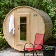 Dundalk LeisureCraft CT Harmony 2-4 Person Traditional Outdoor Barrel Sauna image 2