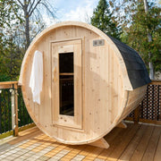 Dundalk LeisureCraft CT Harmony 2-4 Person Traditional Outdoor Barrel Sauna image 3
