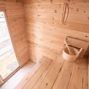 Dundalk LeisureCraft CT Granby 2-3 Person Traditional Outdoor Cabin Sauna image 10