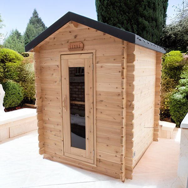 Dundalk LeisureCraft CT Granby 2-3 Person Traditional Outdoor Cabin Sauna