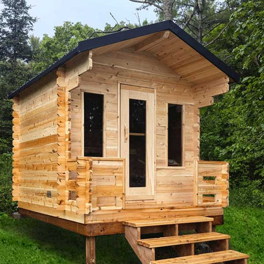 Dundalk LeisureCraft CT Georgian 6 Person Traditional Outdoor Cabin Sauna