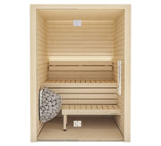 Auroom Cala Glass 4-Person Traditional Sauna Kit w/ Aspen Wood image 4