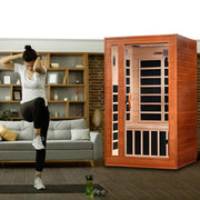 Cordoba 2 Person Ultra Low EMF FAR Infrared Sauna - Canadian Hemlock image 12