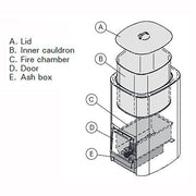Harvia WP500 Cauldron 50 Liter Water Heater image 2
