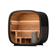 Leil Saunas Black Cube Classic - 4 Person Outdoor Traditional Sauna Kit image 28