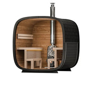 Leil Saunas Black Cube Comfort - 6 Person Outdoor Traditional Sauna Kit image 25