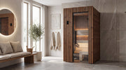 Leil Saunas Como 1-120 - 2 Person Indoor Traditional Sauna Kit image 9