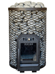 Cozy Heat O Thru-Wall 18kW Sauna Stove - Wood-Burning Sauna Stove