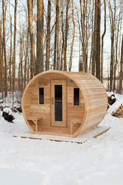 Dundalk LeisureCraft CT Elation 2-4 Person Traditional Outdoor Barrel Sauna image 7