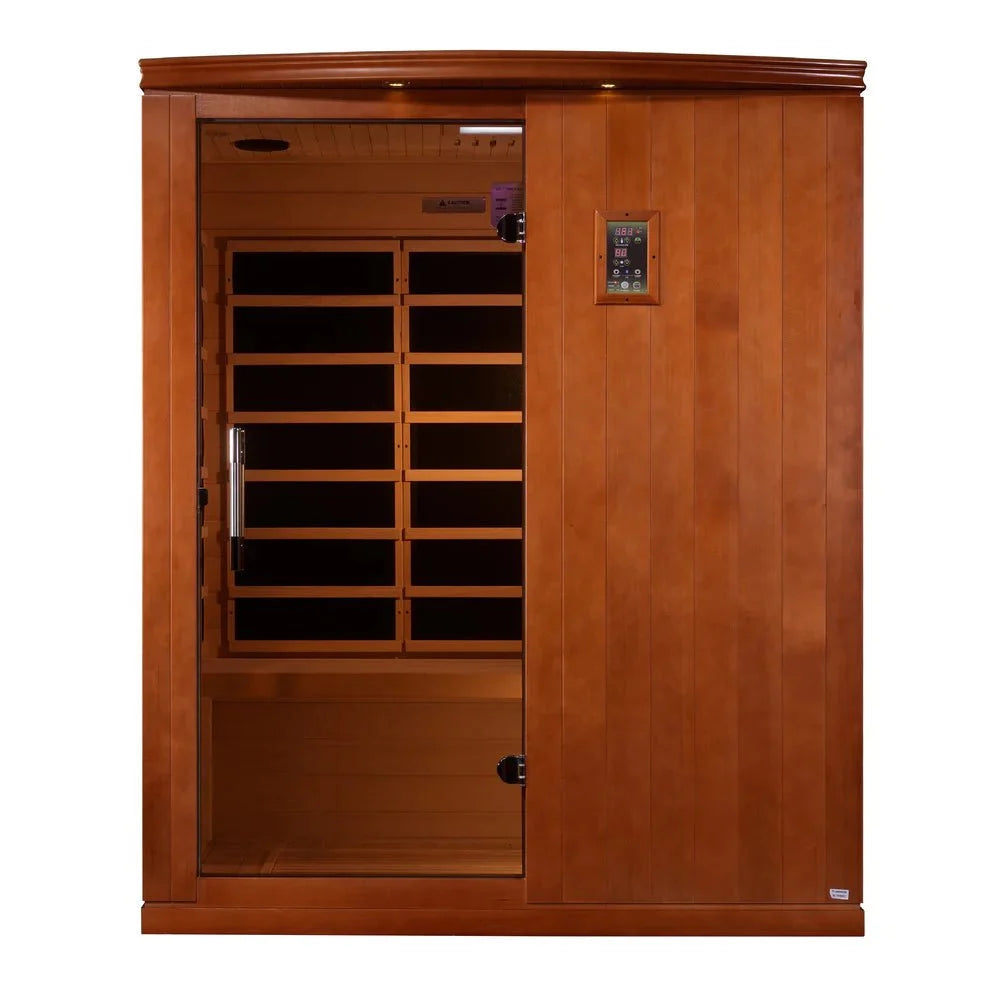 Dynamic Saunas Madrid Limited Elite 3 Person Ultra Low EMF FAR IR Sauna (DYN-6310-04 Elite)