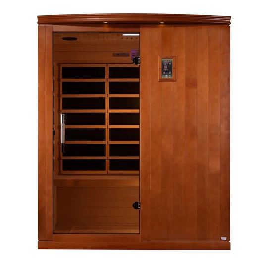 Dynamic Saunas Madrid Limited Elite 3 Person Ultra Low EMF FAR IR Sauna (DYN-6310-04 Elite)