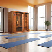 Maxxus "Montilemar Edition" 3 Person Near Zero EMF FAR Infrared Sauna - Canadian Red Cedar image 2