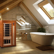 Barcelona 1-2-person Low EMF Infrared Sauna - Canadian Hemlock image 12