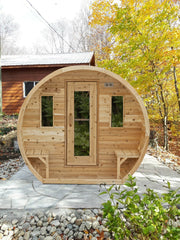 Dundalk LeisureCraft CT Elation 2-4 Person Traditional Outdoor Barrel Sauna image 13