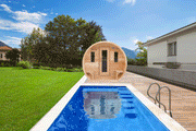 Dundalk LeisureCraft CT Elation 2-4 Person Traditional Outdoor Barrel Sauna image 14