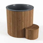 SaunaLife Model S1N 1-Person Hot and Cold Immersion Tub in Natural