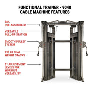 XMark Functional Trainer With Dual 230 lb Weight Stacks image 7