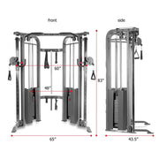 XMark Functional Trainer Cable Machine with Dual 200 lb Weight Stacks image 4