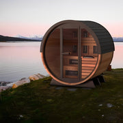 Finnmark 4 Person FD-6 Traditional-Infrared Hybrid Barrel Sauna