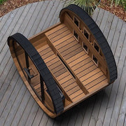 Finnmark 4 Person FD-6 Traditional-Infrared Hybrid Barrel Sauna image 4