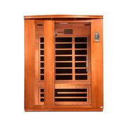 Dynamic Lugano Elite 3-Person Ultra Low EMF FAR Infrared Sauna - Canadian Hemlock image 2
