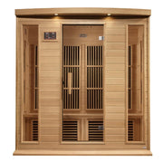 Maxxus 4-Person Low EMF FAR Infrared Sauna - Canadian Hemlock