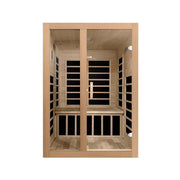 Dynamic Santiago 2-Person Low EMF FAR Infrared Sauna - Canadian Hemlock image 4