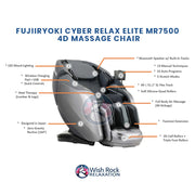 Fujiiryoki Cyber Relax Elite MR7500 4D Massage Chair image 5