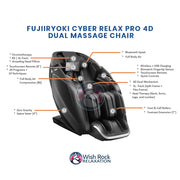 Fujiiryoki Cyber Relax Pro MR8000 4D Dual Massage Chair image 7