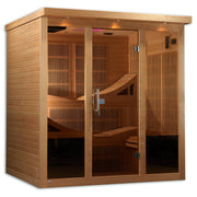 Golden Designs Monaco 6 Person Near Zero EMF Far IR Sauna (GDI-6996-01 Elite)