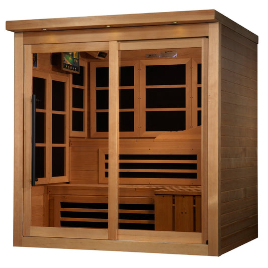 Golden Designs 6 Person Near Zero EMF Far IR Sauna (GDI-6996-02)