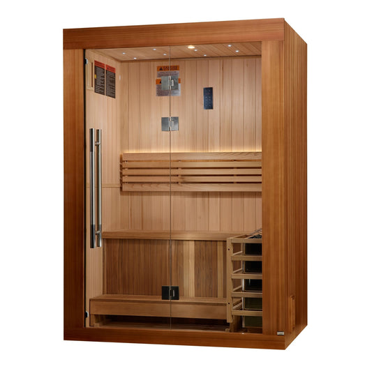 Golden Designs Updated Sundsvall 2 Person Traditional Sauna (GDI-7289-02)