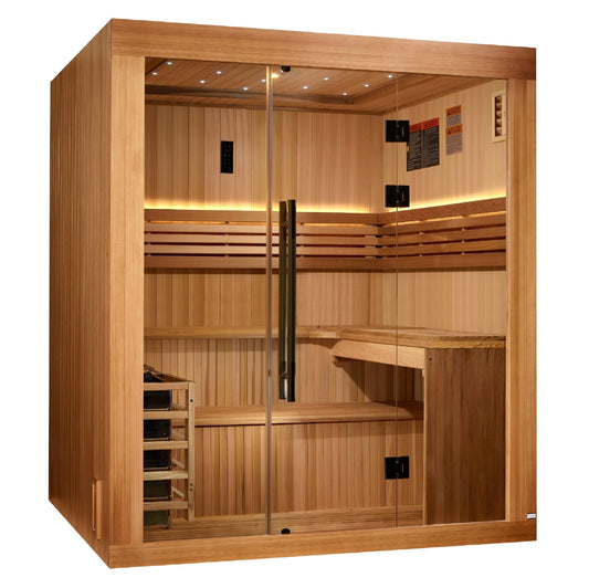 Golden Designs Updated Osla 6 Person Traditional Sauna (GDI-7689-02)