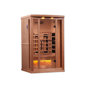 Golden Designs 2-Person Full Spectrum PureTech™ Near Zero EMF FAR Infrared Sauna - Canadian Hemlock image 4