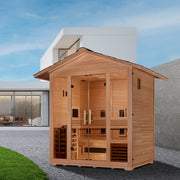 Golden Designs Gargellen 5 Person Hybrid (PureTech Full Spectrum IR or Traditional Stove) Outdoor Sauna (GDI-8125-01) image 5