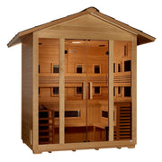 Golden Designs Gargellen 5 Person Hybrid (PureTech Full Spectrum IR or Traditional Stove) Outdoor Sauna (GDI-8125-01) image 2