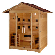 Golden Designs Gargellen 5 Person Hybrid (PureTech Full Spectrum IR or Traditional Stove) Outdoor Sauna (GDI-8125-01) image 4